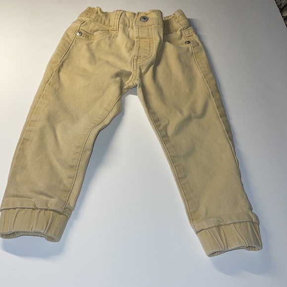 7 For All Mankind 24 months denim top and khaki pants - Picture 4 of 7